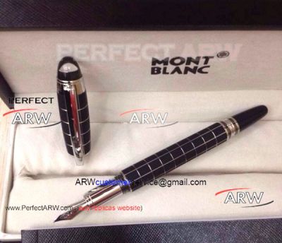 Perfect Replica Mont Blanc StarWalker Black Rubber Fountain Pen